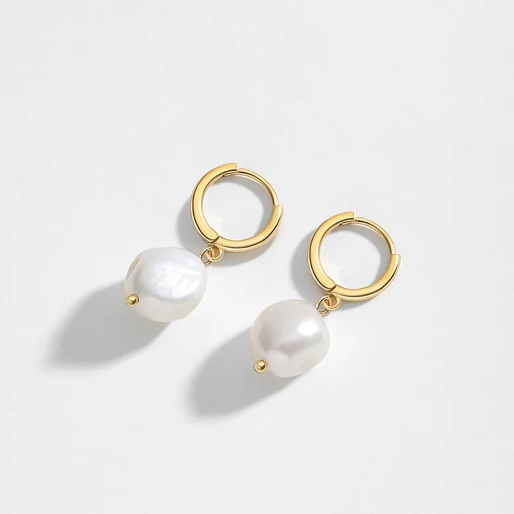 925 silver pearl earrings